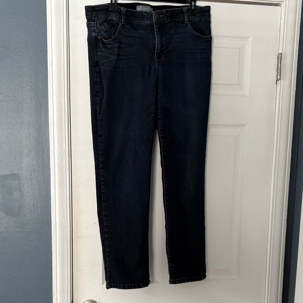 Wit & Wisdom Absolution Straight Leg Jeans Dark W… - image 5